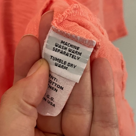 Cut Loose Cotton/Linen Pink Tunic/Blouse Size Medium - Picture 7 of 10